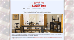 Desktop Screenshot of bargainbarnfurniture.net